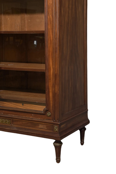 19th Century French Louis XVI Neoclassical Mahogany Bookcase