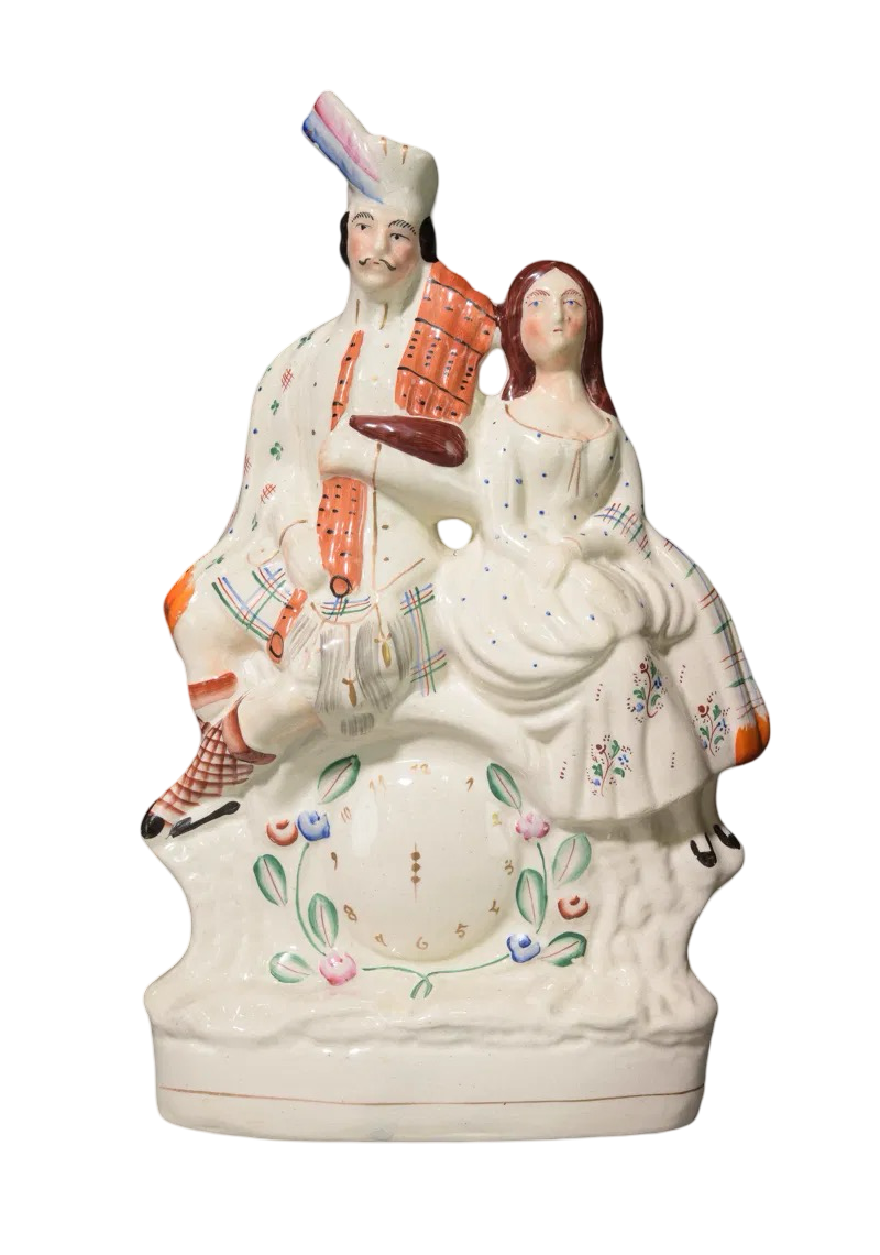 Antique Staffordshire Spill Vase and Figures