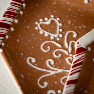 GINGERBREAD SNACK PLATE Set/2