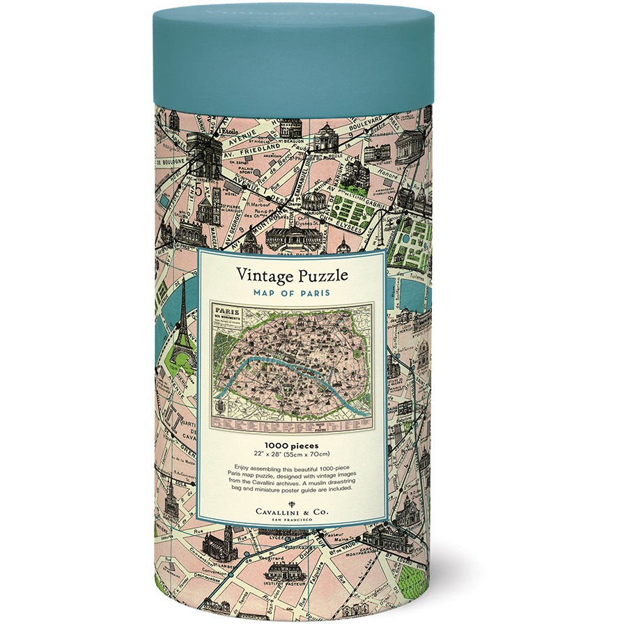 Paris Map 1,000 Piece Puzzle