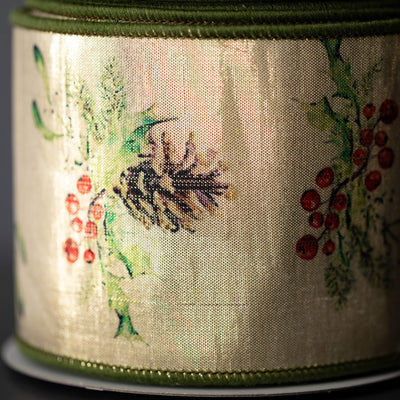 Berry & Pine Ribbon