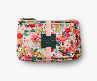 Garden Party Zippered Pouch Set