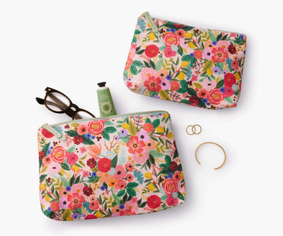 Garden Party Zippered Pouch Set