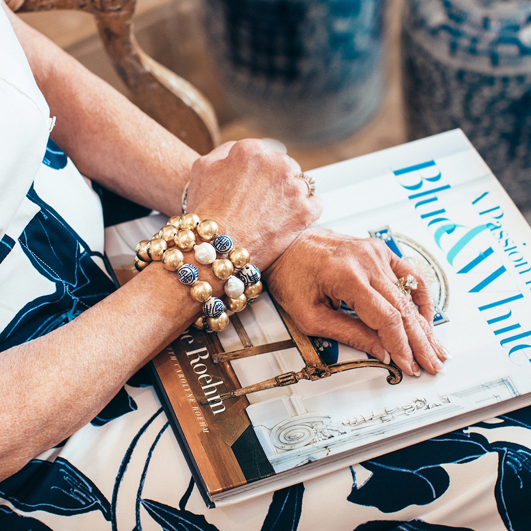 Blue & White Margaret Bracelet