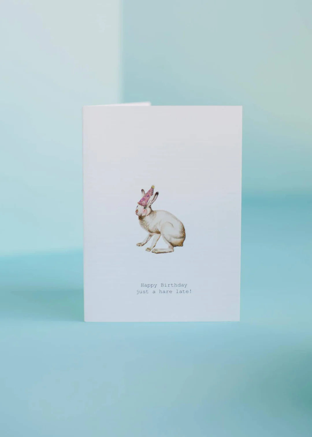 A Hare Late Birthday Card