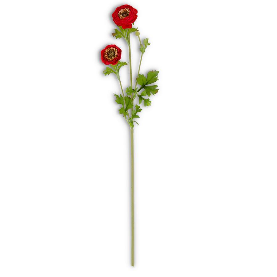 Red Ranunculus Spray, 29"