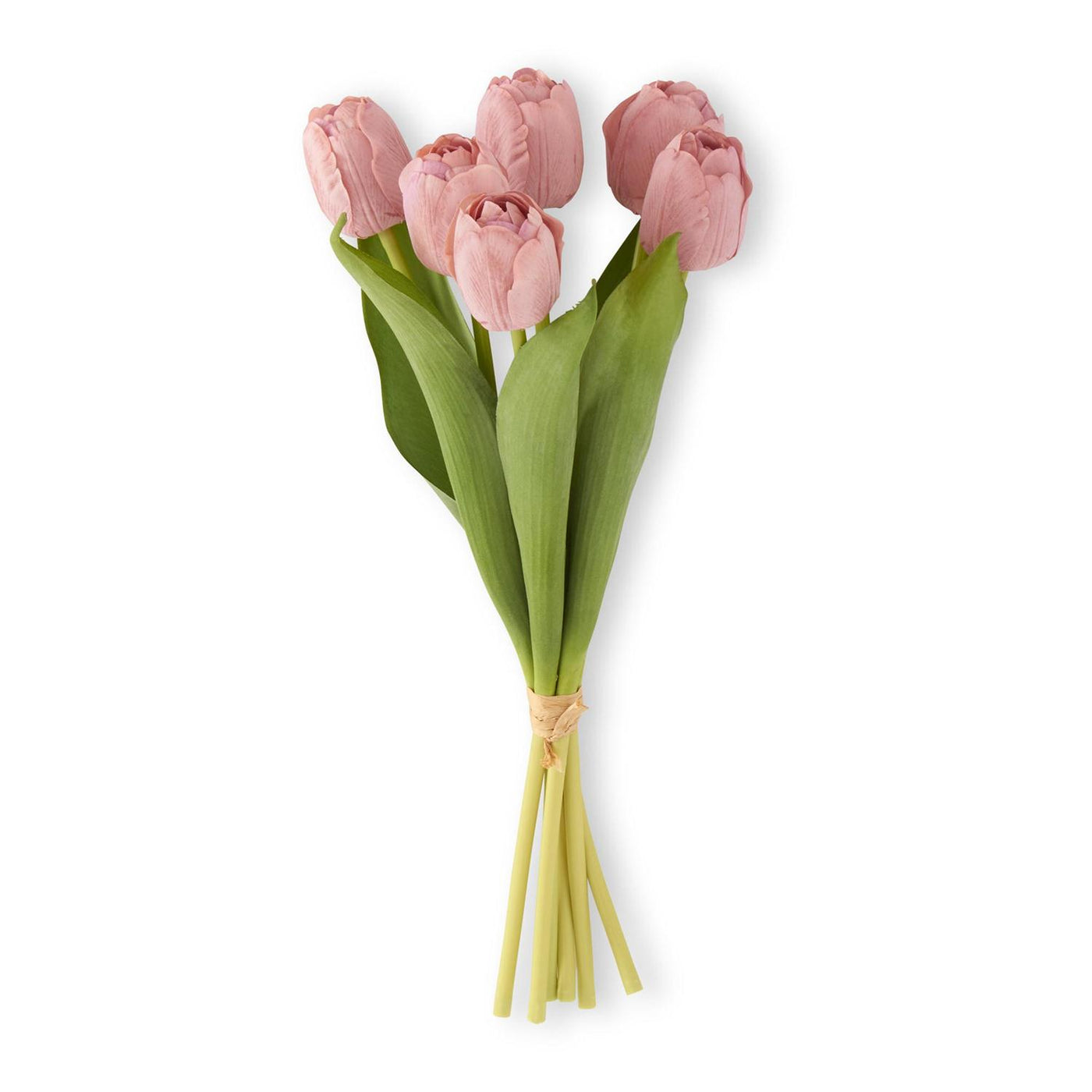 Coral Real-Touch Silk Tulip Bundle