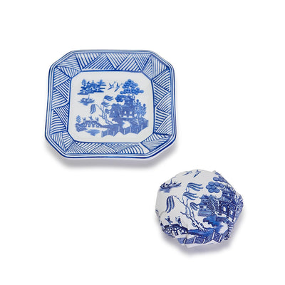 Blue Willow French-Milled Soap with Tray