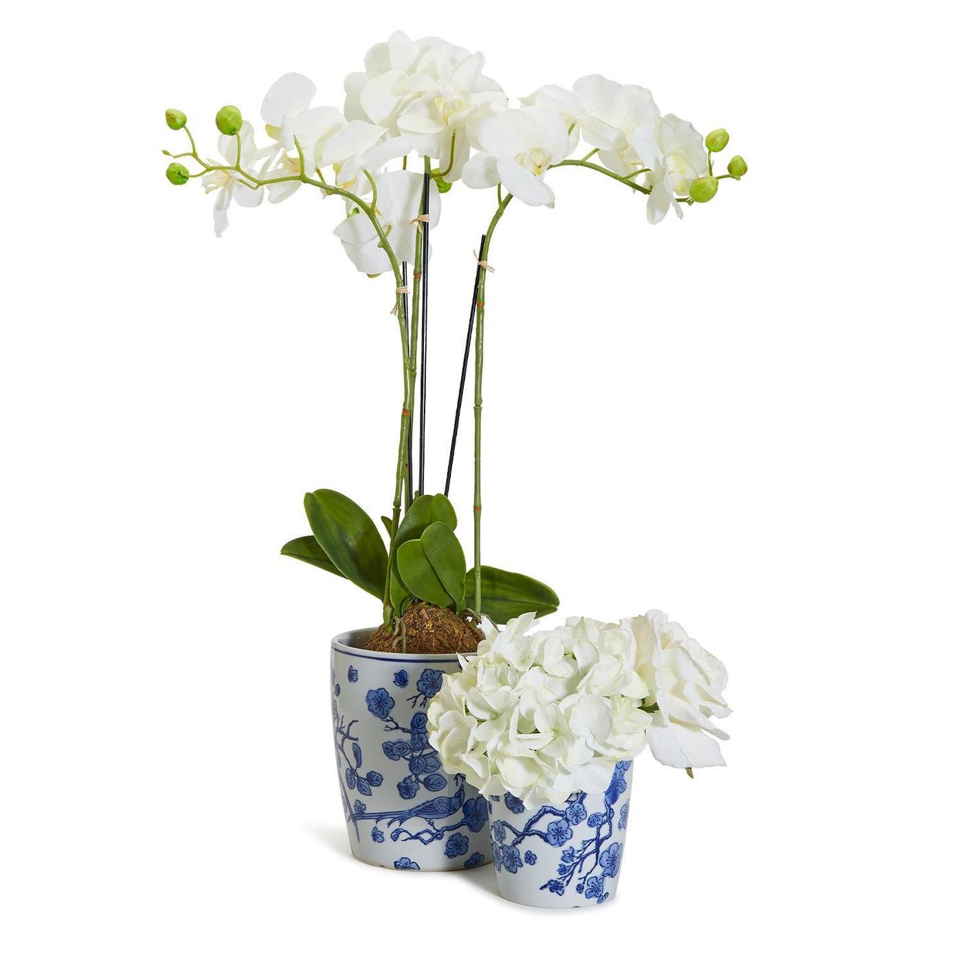 Blue Blossom Bird Cachepot - 2 Sizes