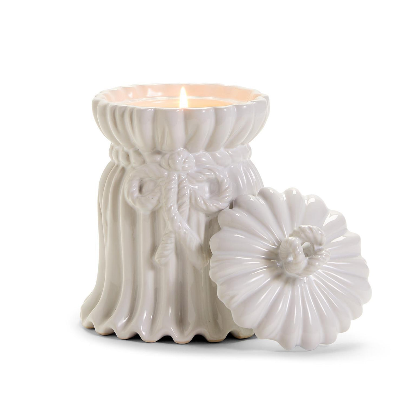 Grand Tassel Sweet Peony Scented Lidded Candle