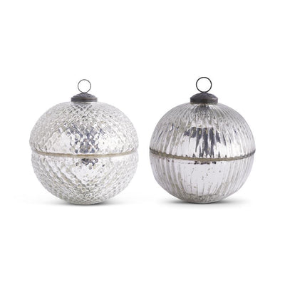 Assorted 3.5" Glass Ornament Candle