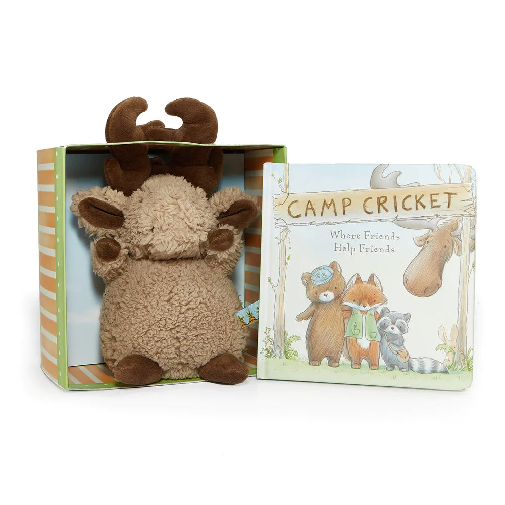 Camp Cricket Book and Plush Boxed Set