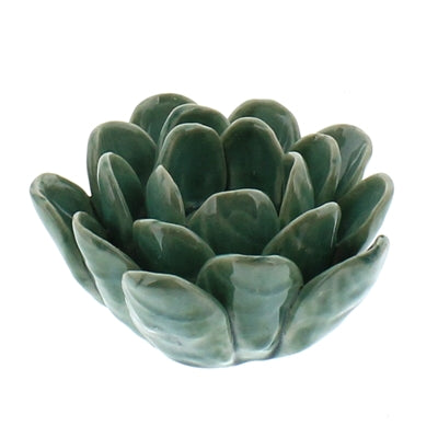 Succulent Tea Light Holder - Blue