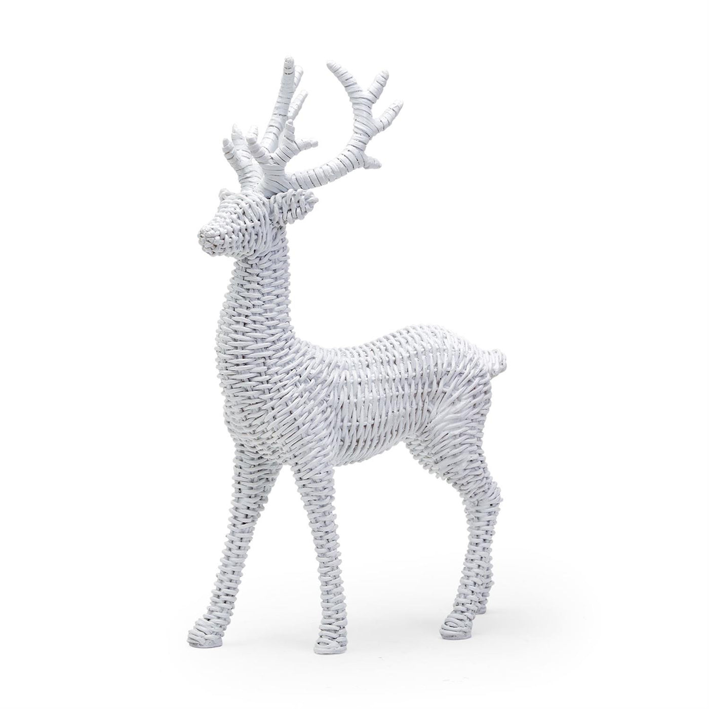 Basketweave White Deer