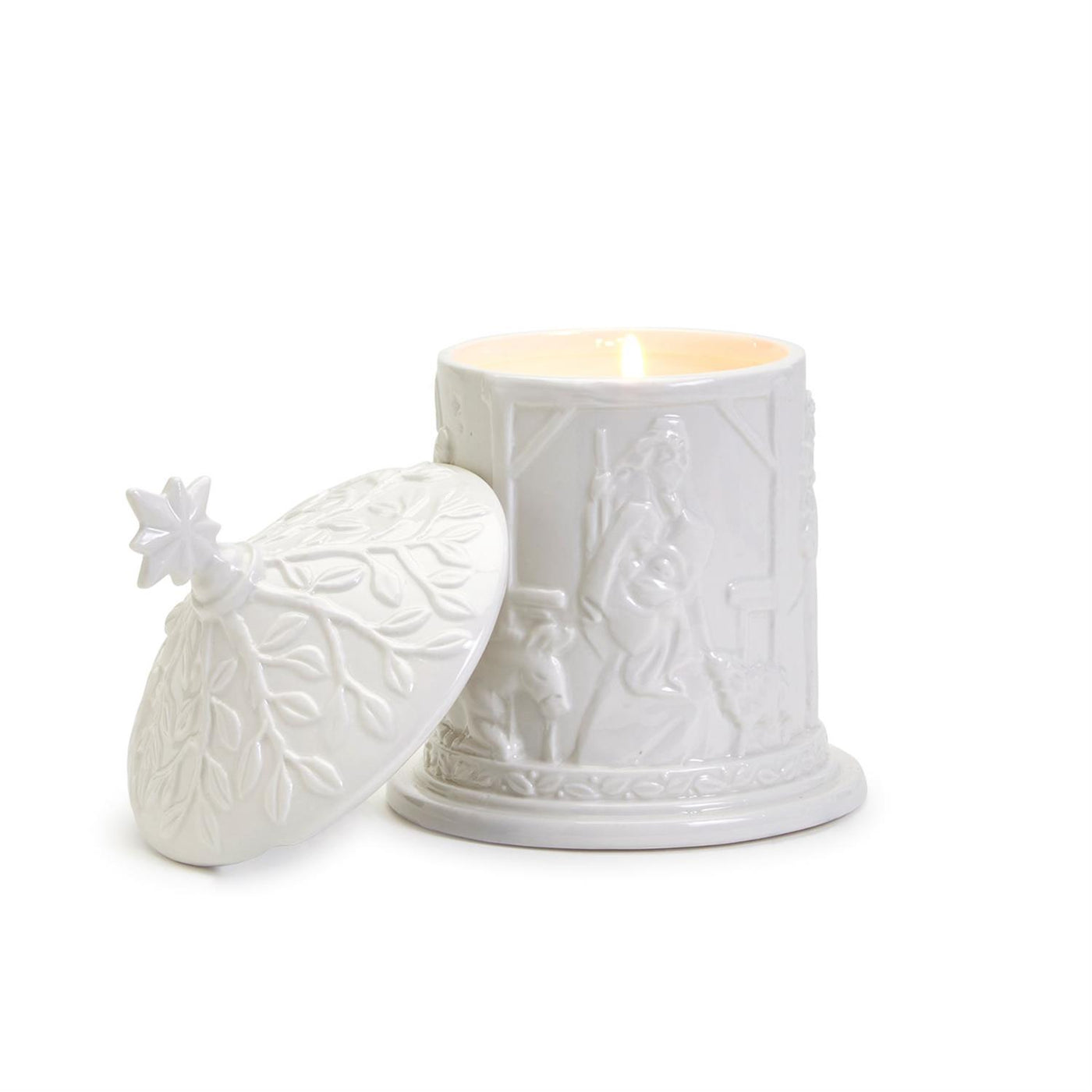 Ceramic Nativity Candle