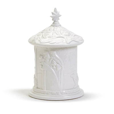 Ceramic Nativity Candle