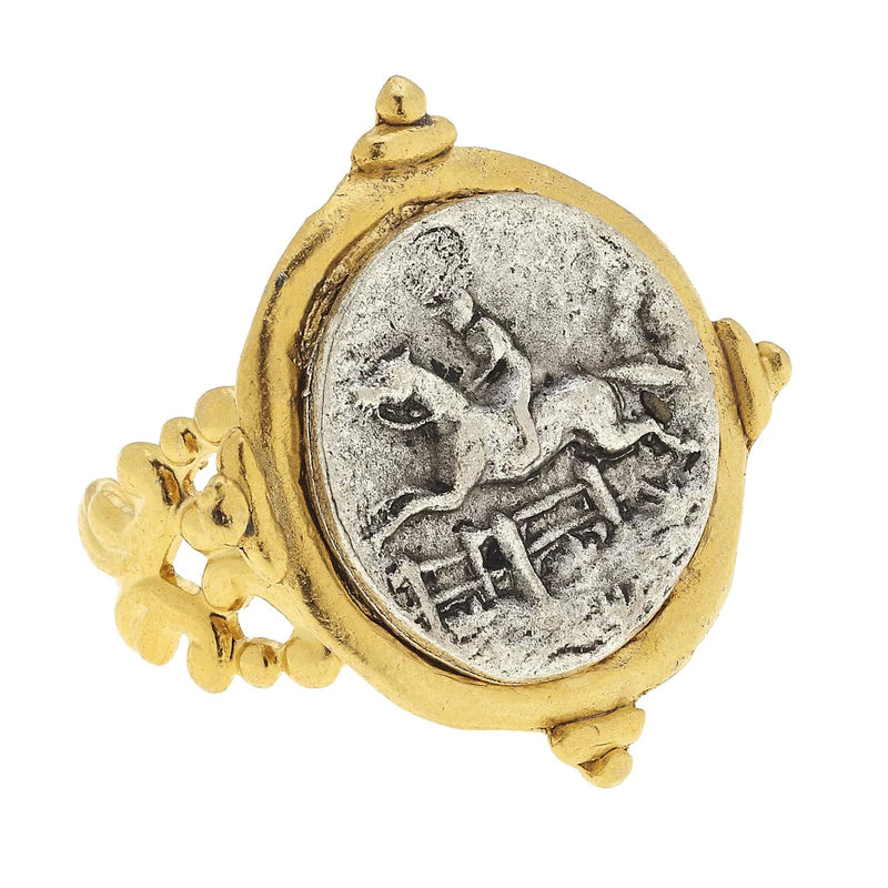 Silver & Gold Equestrian Ring