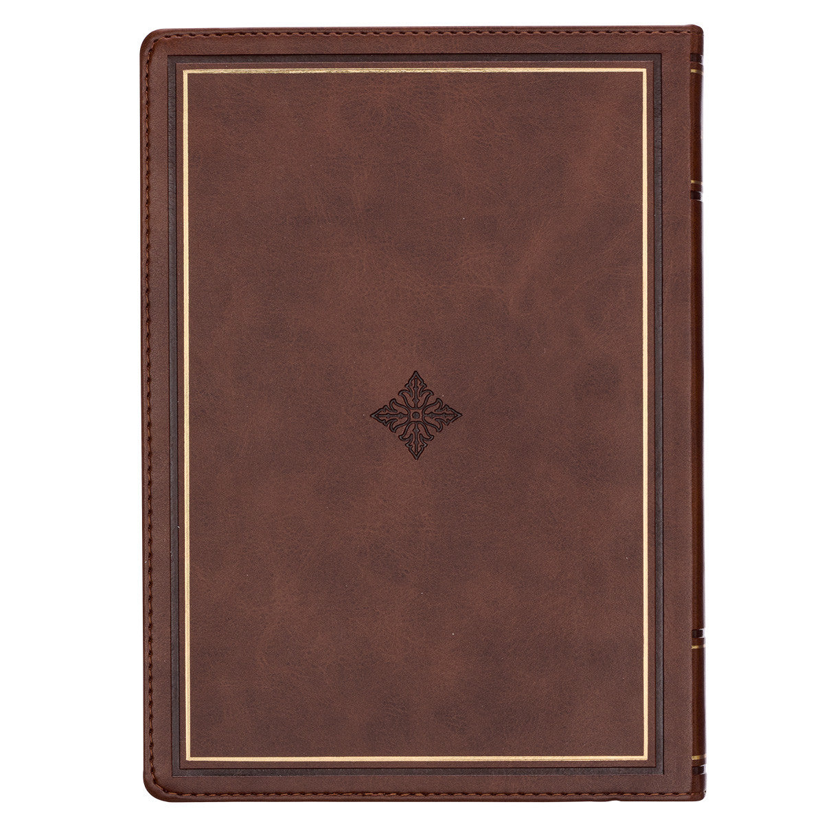 Walking With God Large Print Brown Faux Leather Devotional