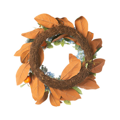 Citrus and Hydrangea Wreath