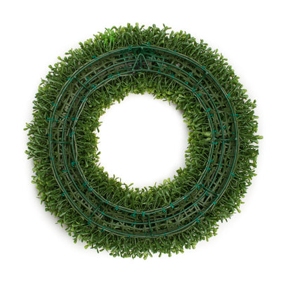 FAUX BOXWOOD ROUND WREATH - 20 INCH