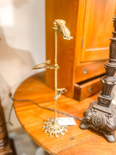 Antique Ornate Brass Victorian Hand Clip