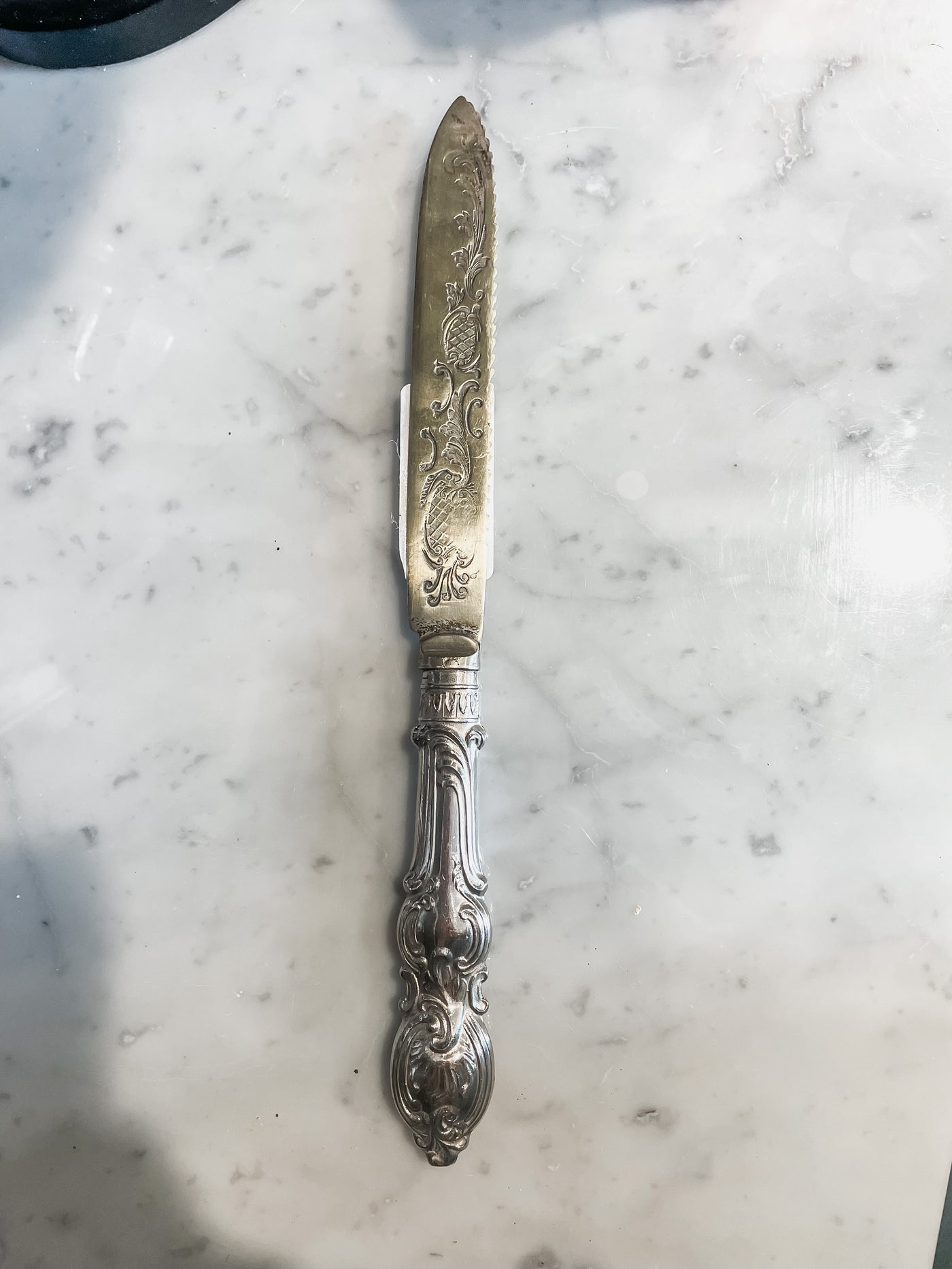 Antique Silver Plated Bread Knife
