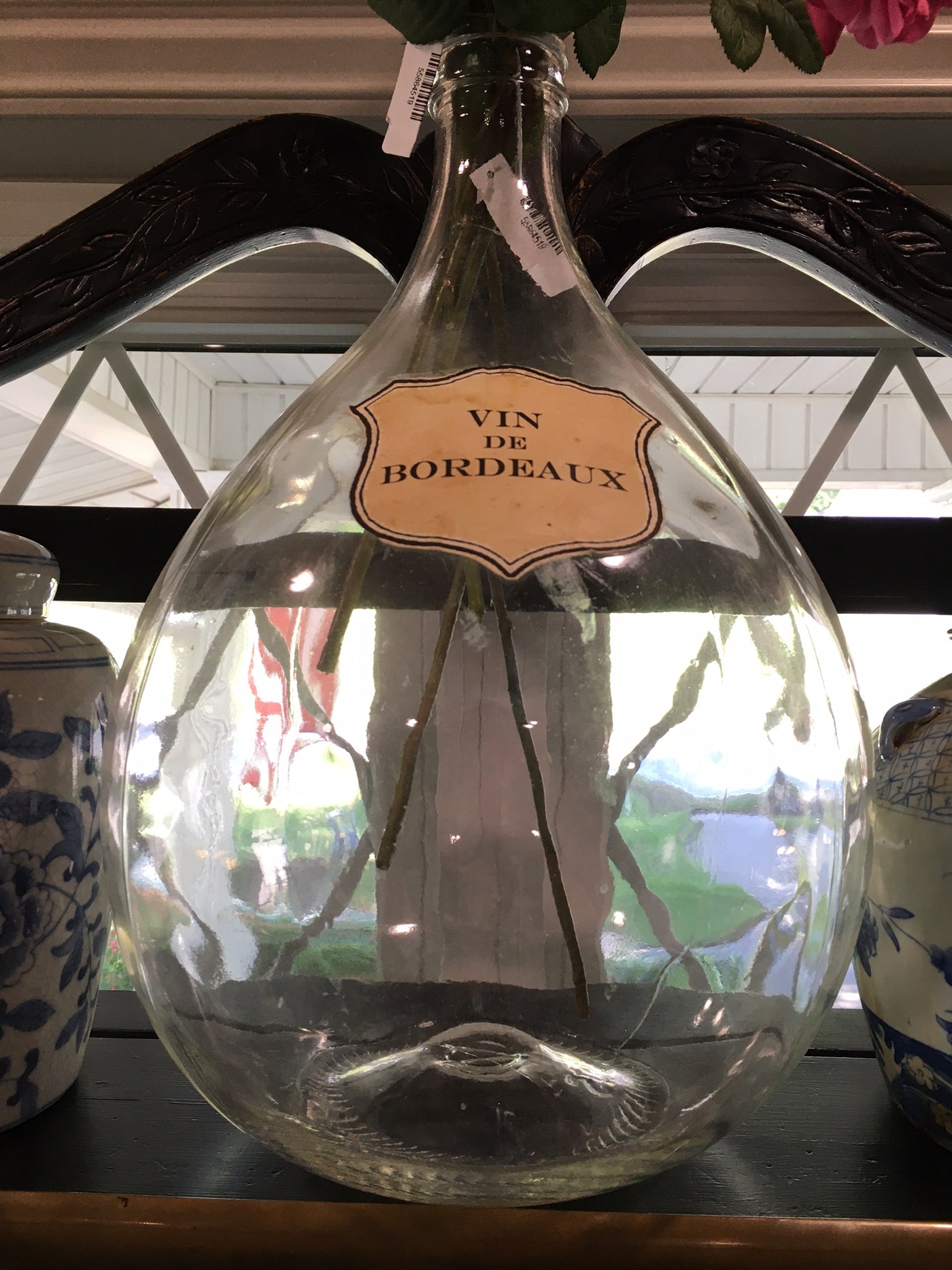Antique Vin de Bordeaux Demi John Bottle, Found in France.