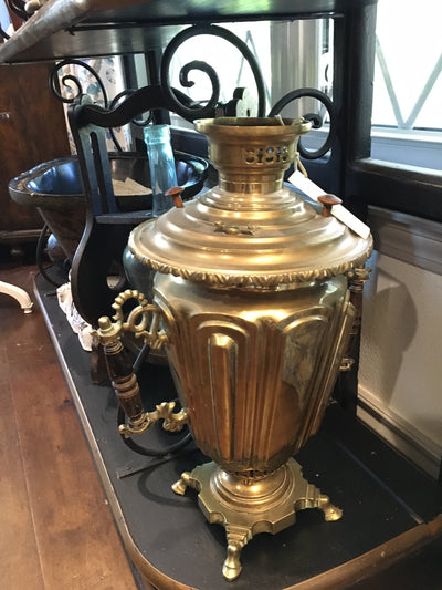 Antique Brass Conical Shaped Centennial Samovar
