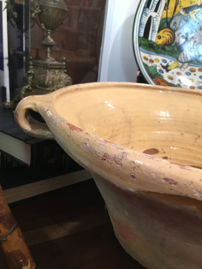 Antique French Yellow Provencal Bowl