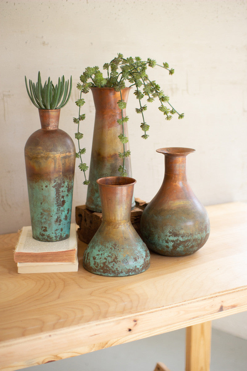 Two-Toned Copper Vase