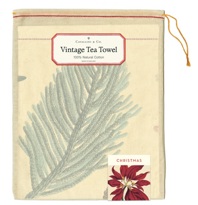 Christmas Botanica Tea Towel