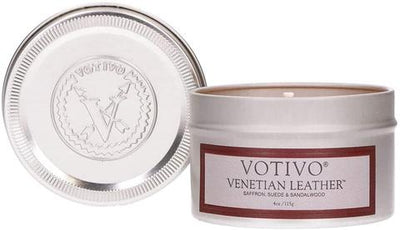 4 oz Venetian Leather Tin Candle
