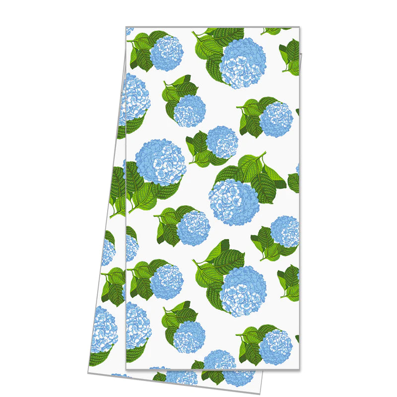 Blue Hydrangeas Tea Towel