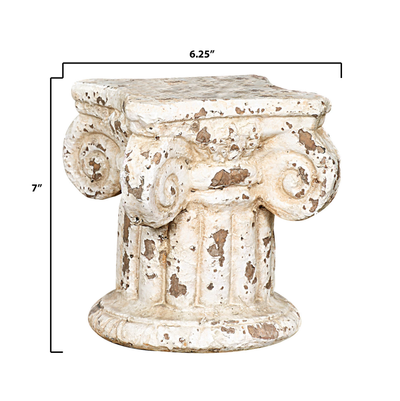 Distressed Terracotta Column Pedestal