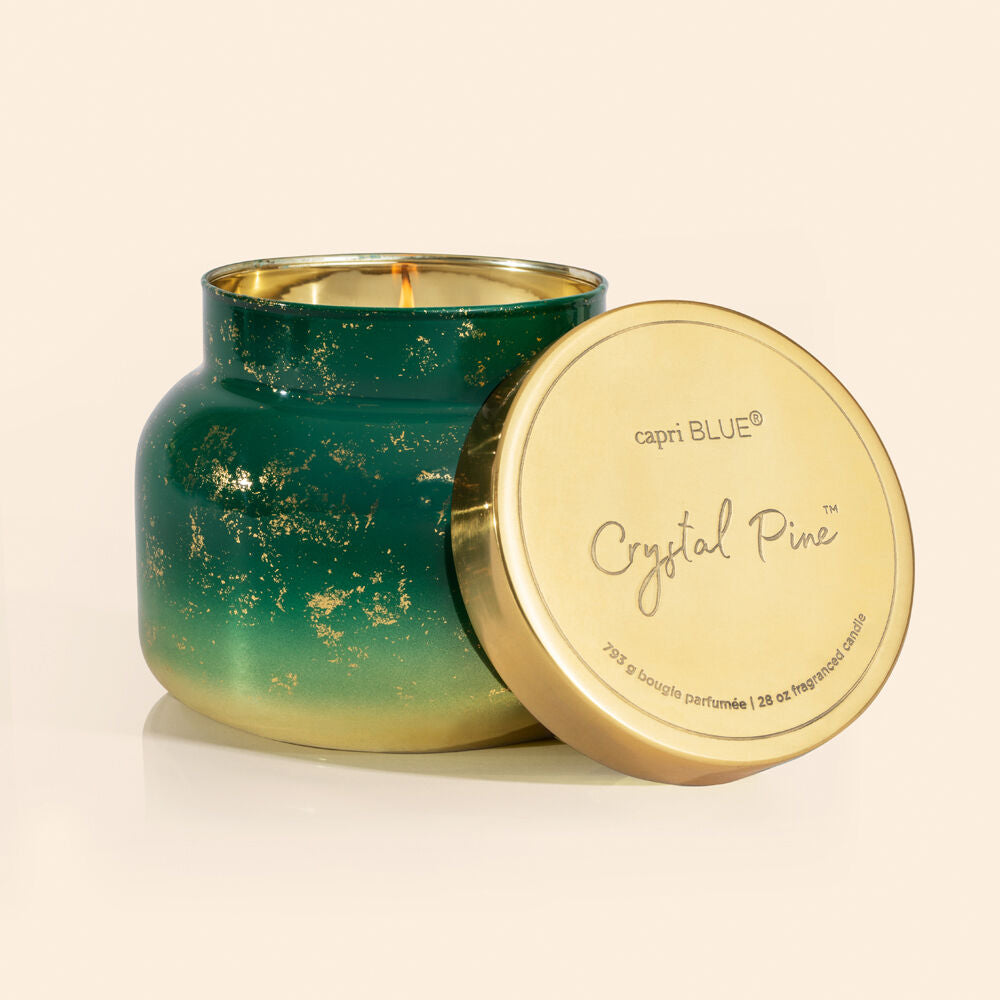 Crystal Pine Glimmer Oversized Candle