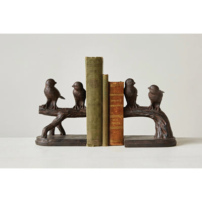 Bird on Branch Bookends, Set of 2