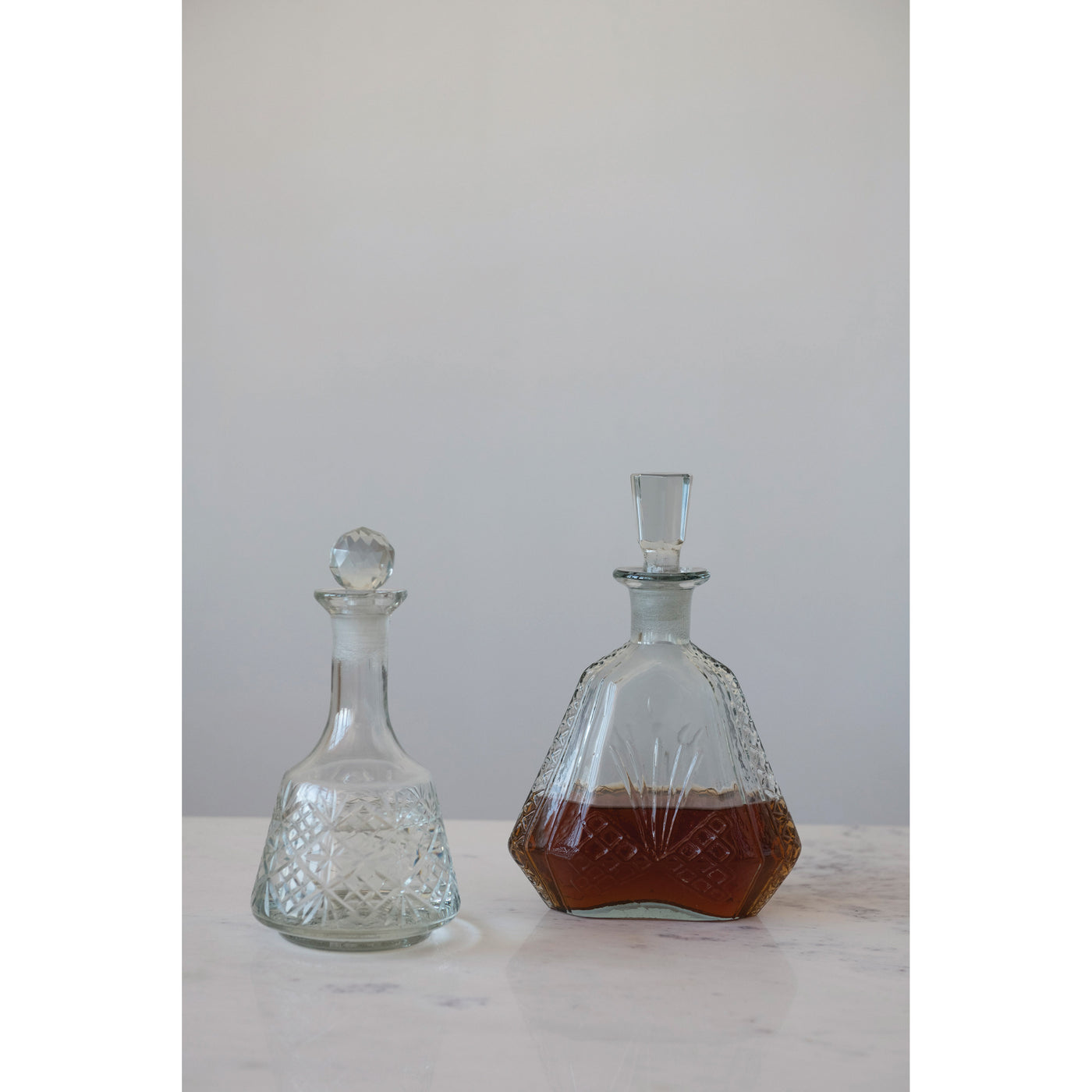 20 oz. Etched Glass Decanter