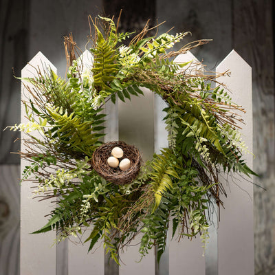 Fern Nest Twig Wreath