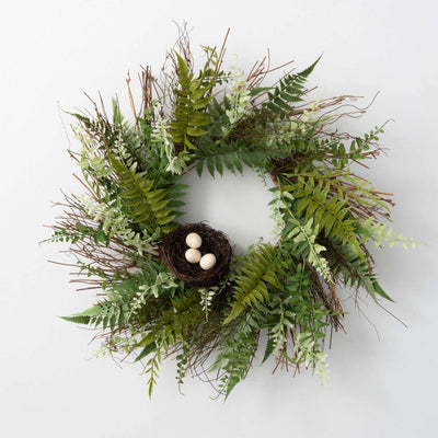 Fern Nest Twig Wreath