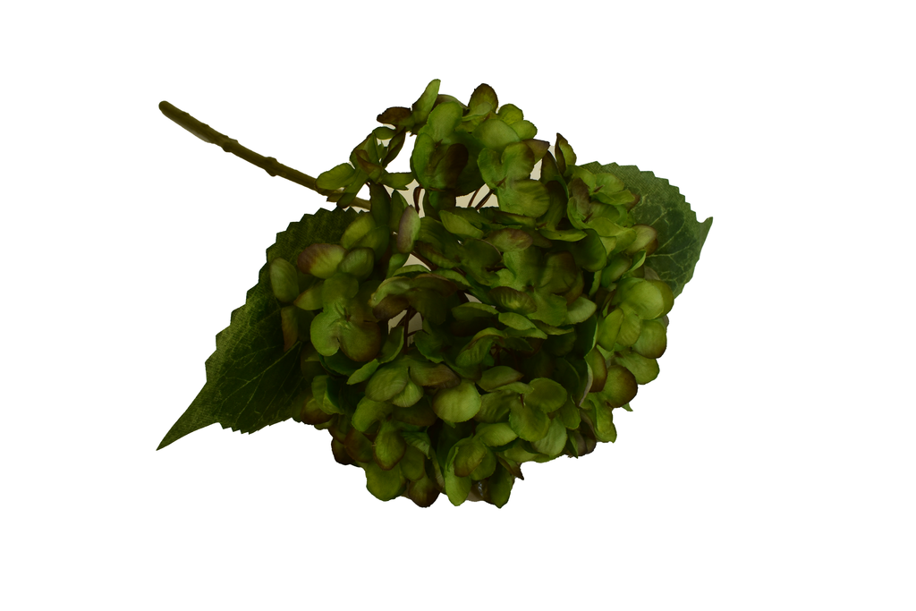 Faux Hydrangea Pick 13" - Kiwi