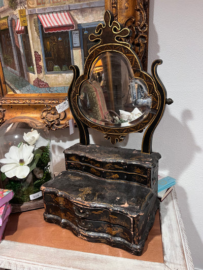 Antique Napoleon III Vanity with Mirror c. 1840