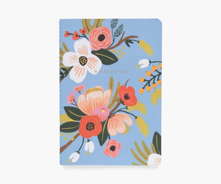 Lively Floral Notebooks, Set of 3