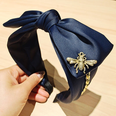 Bee Bow Fabric Headband