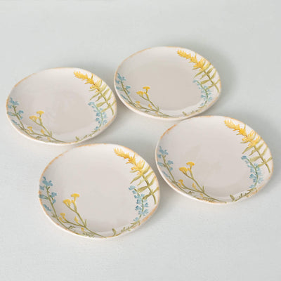 Herb Imprinted Snack Plates