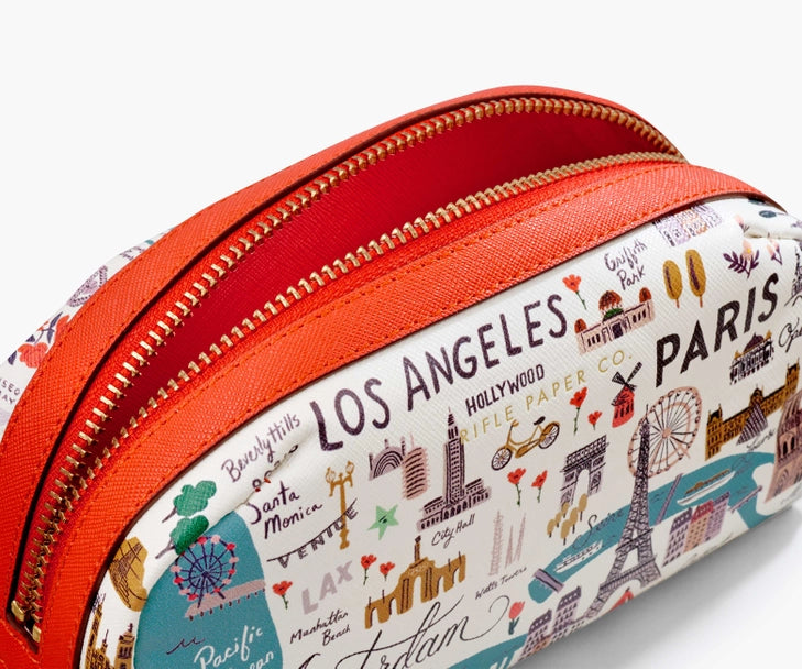 Bon Voyage Small Cosmetic Pouch