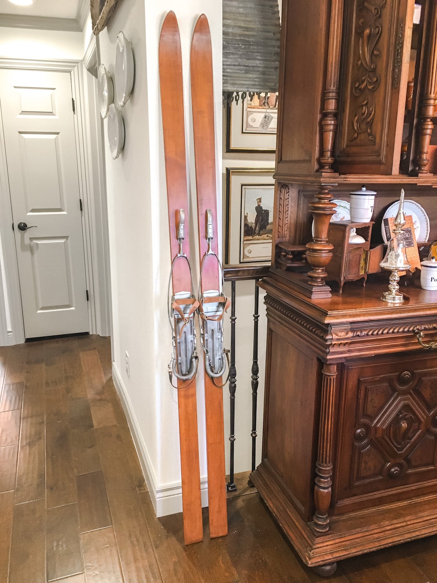 Pair of Antique Allgau Skis